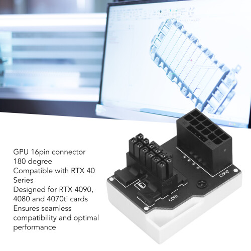 12VHPWR 180 Degree RVS Adapter 450W GPU