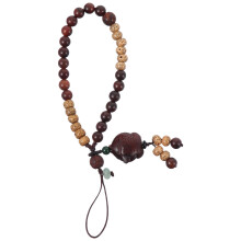 Phone Lanyard Sandalwood Wrist Tether Key Chain Holder Universal for Phone Case Anti-Lost Lanyard Strap of Chinese Style (like a fish in water)