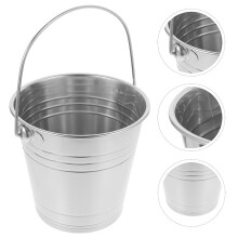 Thicken Stainless Steel Ice Storage Bucket Portable Beer Bottle Holder Party Wine Cooler