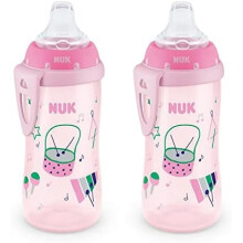 Spill Proof Sippy Cup Pink 10 oz 2 Pack 8+ Months BPA Free