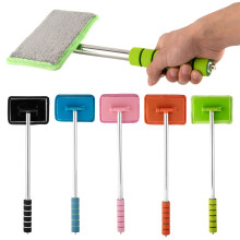 Window Squeegee Cleaner with Long Handle – for Windshields, Fish Tanks, Auto Glass, Bathroom & Kitchen Windows, Countertops, Glass Walls (Green)