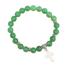 Fashionable Simulated Crystals Beaded Green Aventurine Stone Adjustable Jewelry