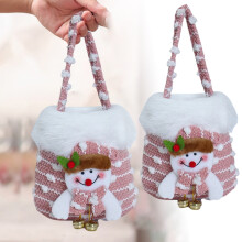 Weihnachtsgeschenkbeutel mit Kordelzug – Wiederverwendbarer Stoffbeutel, 1