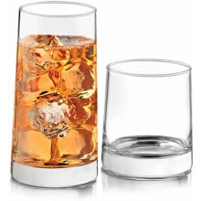 Juego de 16 vasos y copas para whisky Cabos