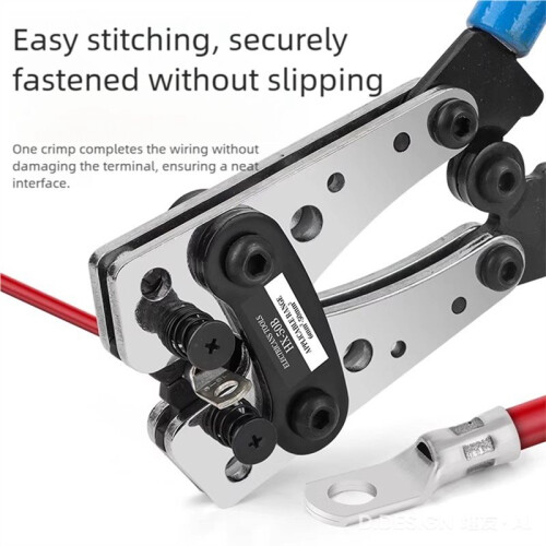 HX-50B Crimping Plier 6-50mm  Bare Cable Battery Terminals Lug Crimping Tool Cable Terminal Plier 2