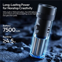 LM01 RGB LED Flashlight 7500mAh 4 Color Ambient Light with 20 Filters Projection Lighting for Video Photography