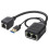 Διαχωριστής δικτύου 100Mbps Διαχωριστής Ethernet με τροφοδοσία USB, συμβατός με διάφορα 1