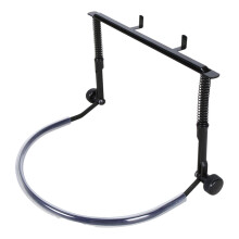 1 Unit Adjustable Harmonica Neck Rack Metal Construction with Soft Rubber Cover for Guitarists and Pianists