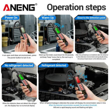 ANENG HD02 Halogen Leak Detector R22/R32/R134a Gas Detector Analyzer Rechargable Refrigerant Gas Air Conditioning Tester Tool