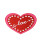 Heart-shaped red home decor rug washable floor mat 1