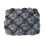 Dark Grey Woven Knotted Throw Pillow, 100% Polyester 1