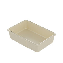 Retractable Plastic Storage Box Drawer Organizer | Stackable Kitchen Pantry Organizer for Utensils, Cutlery, Spoons | White, 15.15x6.29x2.36 in