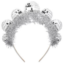 Serre-tête boule disco, accessoire de fête vintage années 70