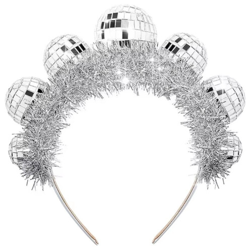 Disco Ball-pandebånd Vintage 70'er festtilbehør