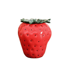 Ceramic Strawberry Ashtray, a Cigarette Decoration and Organizer for Home, Living Room and Office.