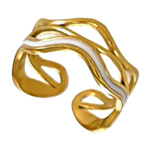 Anéis elegantes para festas, acessórios geométricos, anéis de casamento com textura em aço inoxidável, perfeitos para um look casual e moderno.