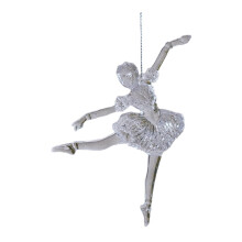 Ballerina Christmas Tree Decorations Clear Ballet Hanging Ornament for Party