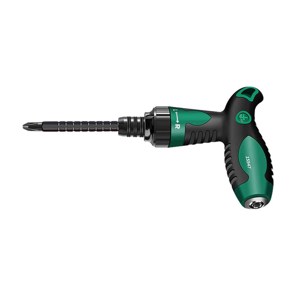 T Handle Screwdriver Adjustable Telescopic Ratchet Repair Hand Tools Double Purpose Telescopic Screwdrivers Tool 9555307609131