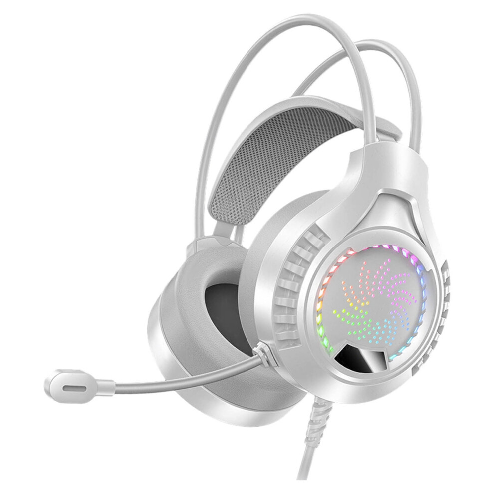 Gaming Earphones With 3.5Mm+Usb Dual Connection, Illuminated Wired Headset W/Mic, Noise Isolation For Pc Â Compatible With Pc 9402001212610