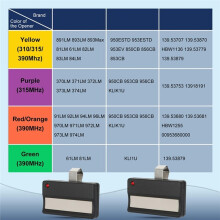 10 Peças Controle Remoto para Porta de Garagem para Chamberlain para Liftmaster 4330E 4333E 4332E 4335E 4330EML 433,92 MHz Rolling Code