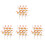 12Pcs Orange Artificial Pumpkin Branches Fall Picks for Vase Decor 2