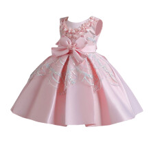 Light Pink Princess Gown for Girls Sleeveless Formal Dress