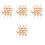 12Pcs Orange Artificial Pumpkin Branches Fall Picks for Vase Decor 3