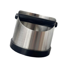 Boîte à marc de café robuste pour expressos, avec base en caoutchouc antidérapante et fonctionnalités faciles à utiliser pour les cuisines
