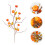 12Pcs Orange Artificial Pumpkin Branches Fall Picks for Vase Decor 11
