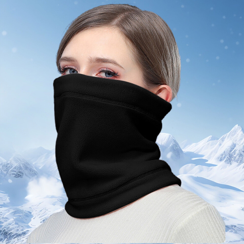 Multifunctional Neck Gaiter Face Mask Windproof Cold Weather Outdoor Sports - Breathable Material Thermal Protection(Black) Black 9450273974125