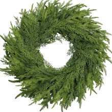 Guirlanda de Natal artificial de pinheiro Bootesun de 56 cm para porta de entrada, mesa, parede e janela – decoração para ambientes internos e