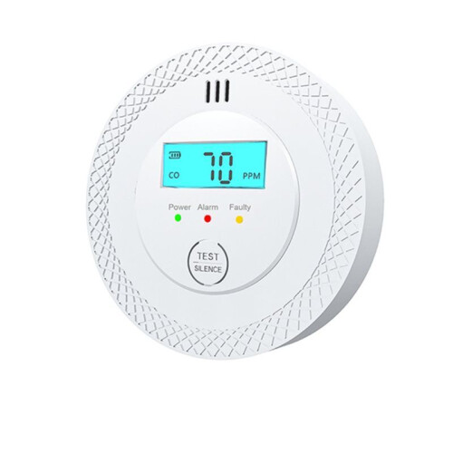Carbon Monoxide Detector LCD Digital Display Security Protection Gas Detector 1 Pcs