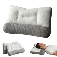Oreiller cervical ergonomique pour soulager les douleurs cervicales et les ronflements – Oreiller profilé pour dormir sur le côté, sur le dos ou