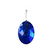 Blue decorative pendant with reflective surface 1 piece