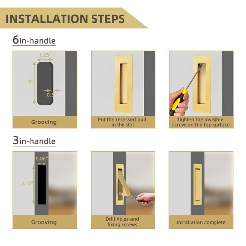 Stainless Steel Square Concealed Handle Sliding Door, Built-in Push-Pull Wardrobe Door, Drawer Concealed Hidden Handle 2