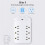 9-In-1 Surge Protector 6-Outlet Extender with 3 USB  Power Strip Plug Outlets Wall Adapter Spaced US Plug 1