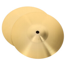Set of 2 Brass Cymbals for Drums, Professional Jazz Drum Crash Cymbals 19.5x19.5x0.2 Inches