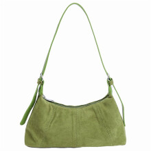Handtaschen für Damen, Retro-Wildlederhandtasche, Schultertasche für Damen, geeignet für Arbeit, Reisen und den täglichen Gebrauch (Grün)