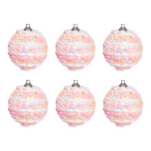 6-Pc Christmas Baubles Set, Tree Ornaments & Pendants, Decorative Balls for Hanging – Compatible with Hotel Style