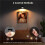 3Pcs Battery Operated Light Magnetic Led Painting Light with Remote Dimmable Timer 3 Lighting Modes Art Display Light 4