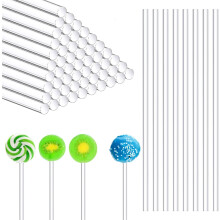 100pcs 10" Clear Acrylic Rods (1/8" Dia) for DIY Crafts, Cake Toppers, Wedding & Party Decor