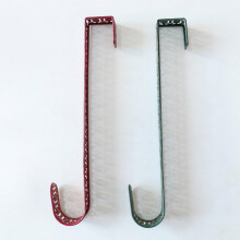 Gancho para guirlanda natalina, cabide de metal resistente, gancho decorativo para porta e parede, ferramenta para pendurar guirlandas florais,