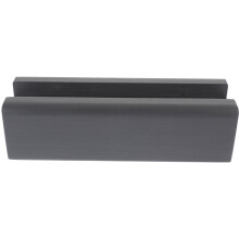 Heavy Duty Floor Mirror Stand with Dark Grey Wooden Rectangular Base Non-Skid for Home Use, and Stable Design