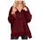 Γυναικεία oversized φούτερ με μακριά μανίκια Henley με κουμπιά και φούτερ, μπλουζάκια με 1