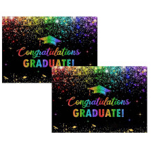 2Pack 2026 Graduation Backdrop Banner 80x110cm, Rainbow Photo Booth Prop – Compatible with Grad & Prom