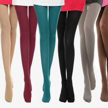Thick Tights Pantyhose Tights Elastic Leggings Black 1Pack