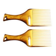 Minkissy Wide Tooth Styling Comb Set 2 Pcs for All Hair Types, Minimalist Design for Home and Salon Use