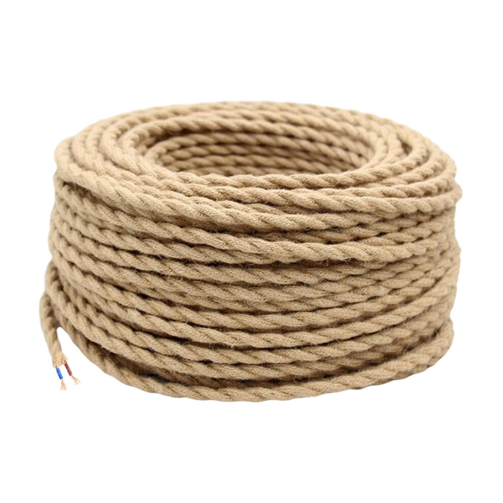 Braided Electrical Wire Twisted Braided Line 5M Antique Retro Hanging Light Cord 9555307612711