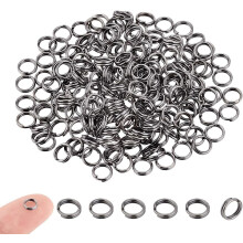 400pcs 5mm Split Rings for Earrings, Bracelets, Pendants, Keychains – DIY Jewelry Making Connectors, Black & Colorful