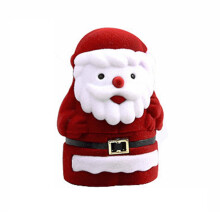 Weihnachtsbaumschmuck, Schmuckkästchen mit Weihnachtsmann-Ring und Ohrringen, klassisches Schmuckkästchen mit Weihnachtsmann-Motiv,